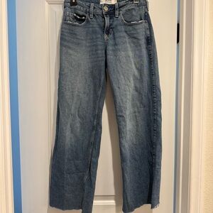 Hollister Low Rise Baggy Embroidered jeans